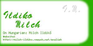 ildiko milch business card